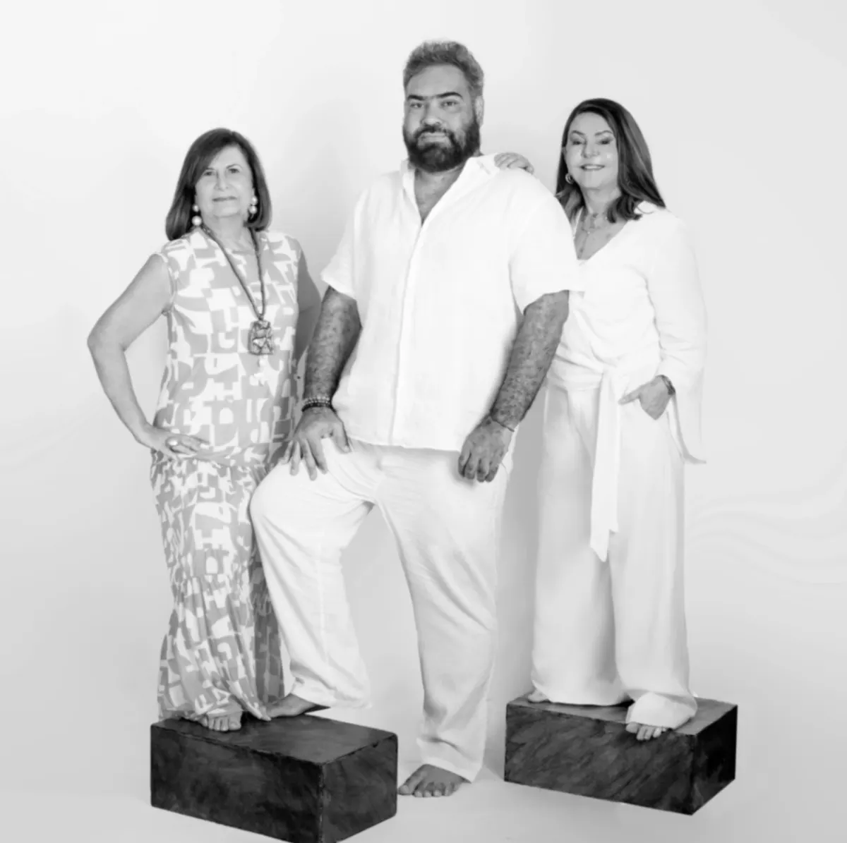 Celeste Leão, Frederico Jordan e Pedro Mahcario