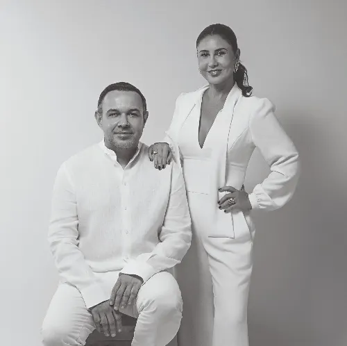 Carlos Navero e Melissa Camargo